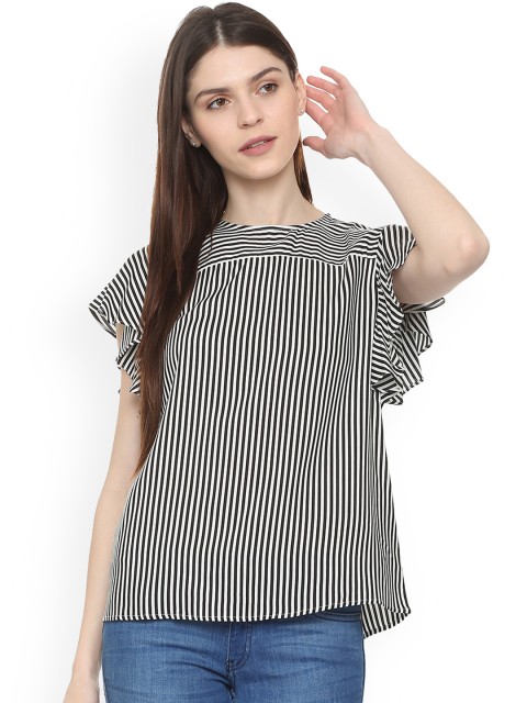 

Van Heusen Woman Women Black Striped Top