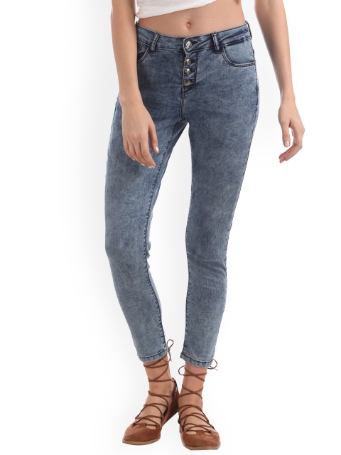 

Cherokee Women Blue Skinny Fit Mid-Rise Clean Look Stretchable Jeans
