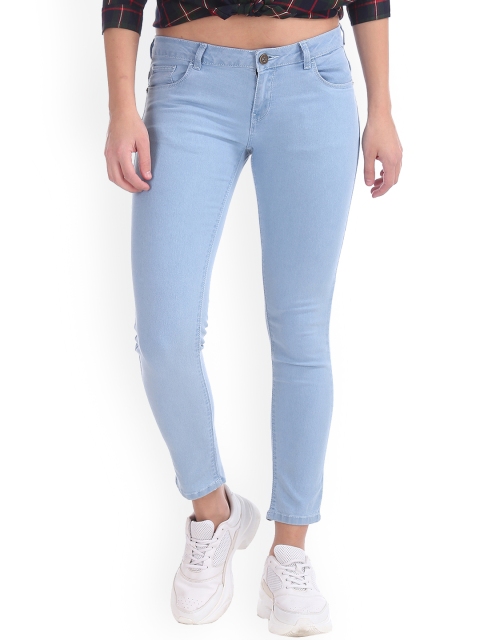 

Sugr Women Blue Skinny Fit Mid-Rise Clean Look Stretchable Jeans
