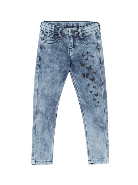 

Cherokee Girls Blue Slim Fit Mid-Rise Clean Look Jeans
