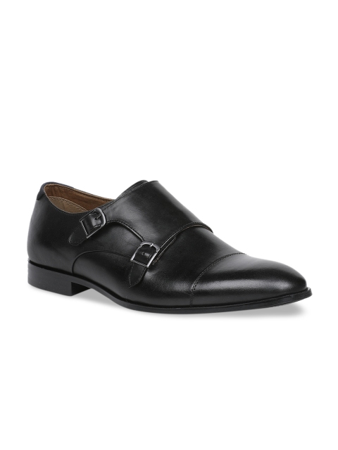 

ALDO Men Black Leather Formal Monks