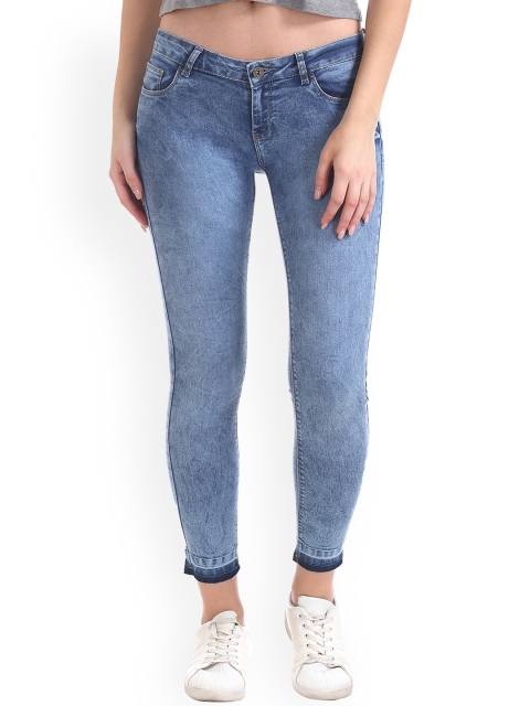 

Sugr Women Blue Slim Fit Mid-Rise Clean Look Jeans