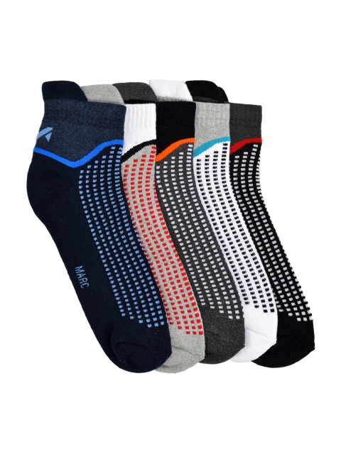 

MARC Men Pack of 5 Multicoloured Patterned Ankle-Length Socks, Multi