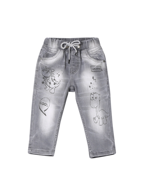 

Donuts Boys Grey Regular Fit Mid-Rise Clean Look Jeans