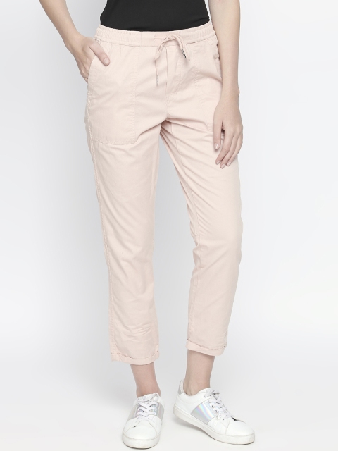 

Honey by Pantaloons Women Beige Regular Fit Solid Regular Trousers