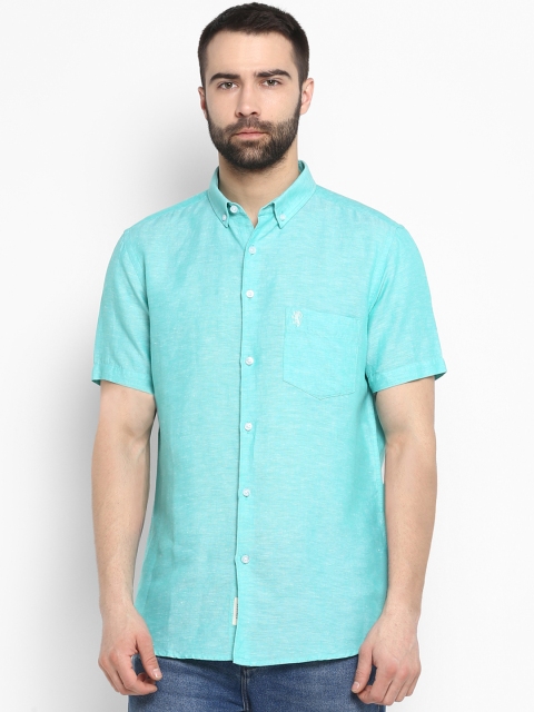 

Red Tape Men Sea Green Regular Fit Solid Casual Shirt
