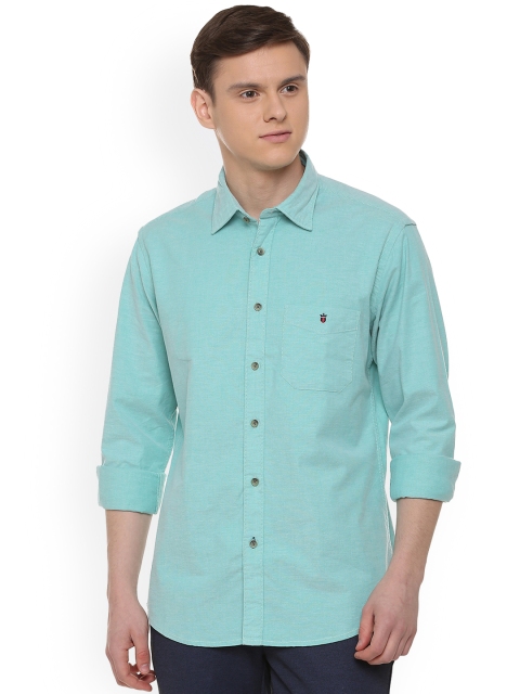 

Louis Philippe Men Green Slim Fit Solid Casual Shirt