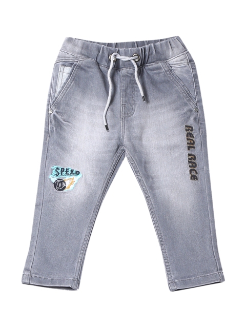 

Donuts Boys Grey Regular Fit Mid-Rise Clean Look Jeans