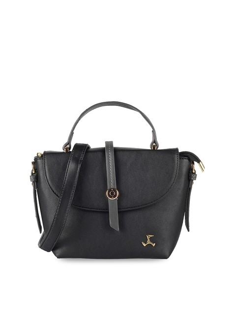 

Mochi Women Black Solid Satchel Bag