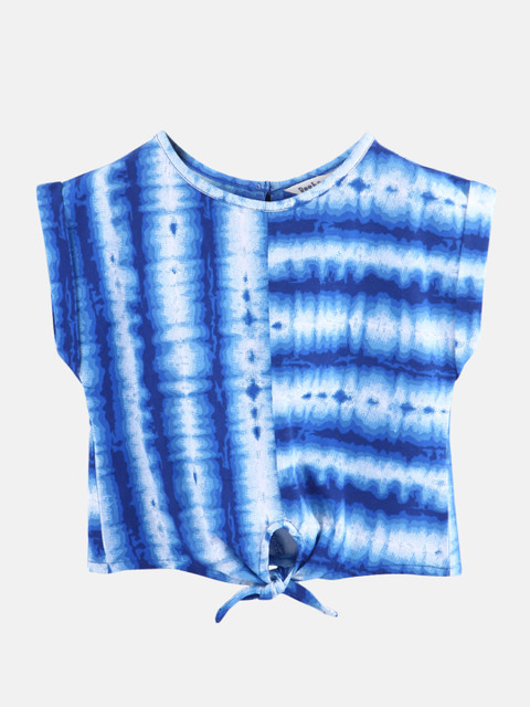 

Beebay Girls Blue & White Dyed Top