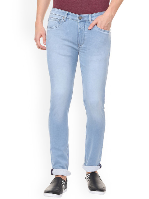 

Louis Philippe Jeans Men Blue Slim Fit Mid-Rise Clean Look Stretchable Jeans