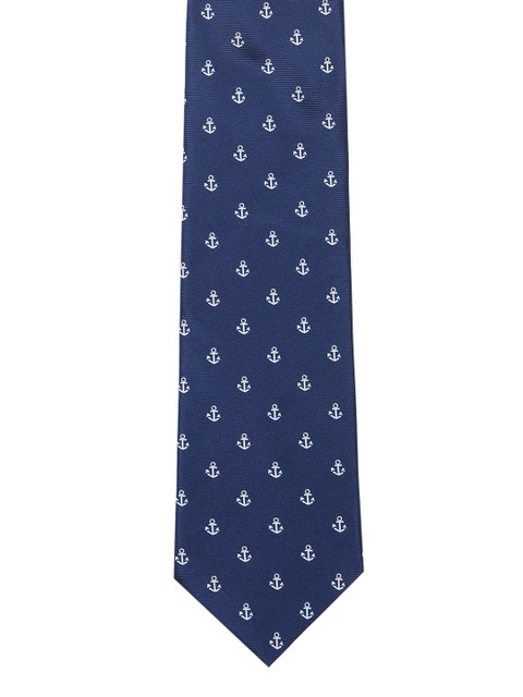 

Tossido Blue Printed Broad Tie