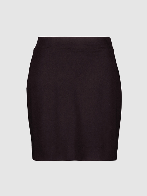 

next Women Black Solid Ponte Mini Skirt