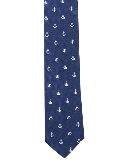 

Tossido Navy Blue Printed Broad Tie