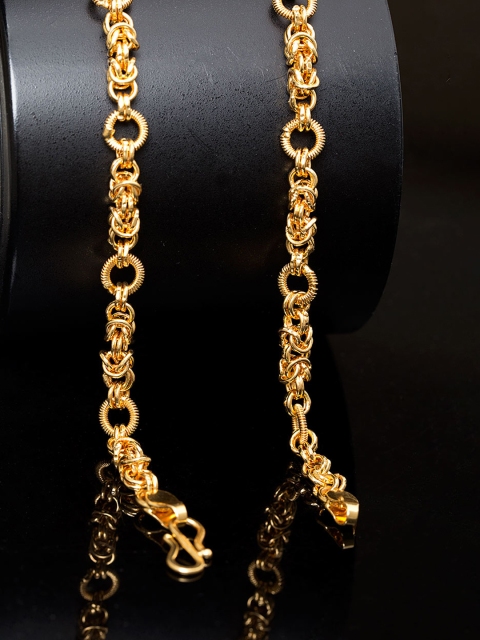 

Dare by Voylla Men Gold-Plated Brass Handcrafted Chain
