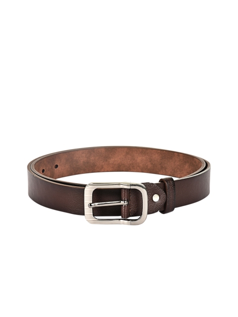 

BuckleUp Men Brown Solid Leather Belt