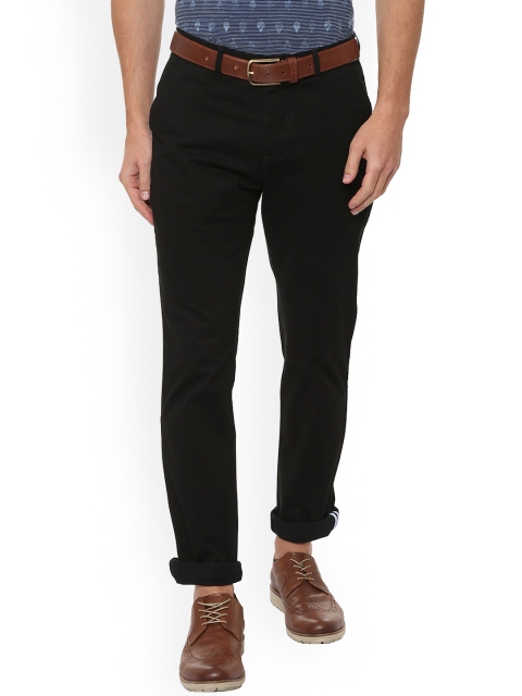 

Van Heusen Sport Men Black Slim Fit Solid Regular Trousers
