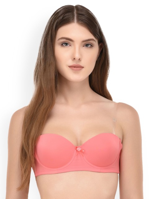 

PrettyCat Peach-Coloured Solid Underwired Lightly Padded Push-Up Bra PC_GO_BK