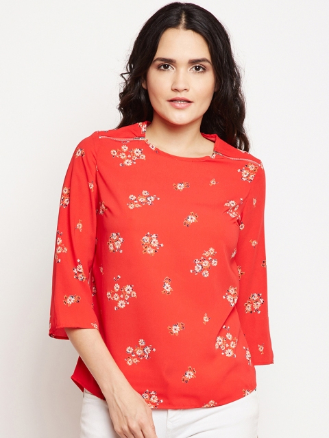 

Oxolloxo Women Red Printed Top