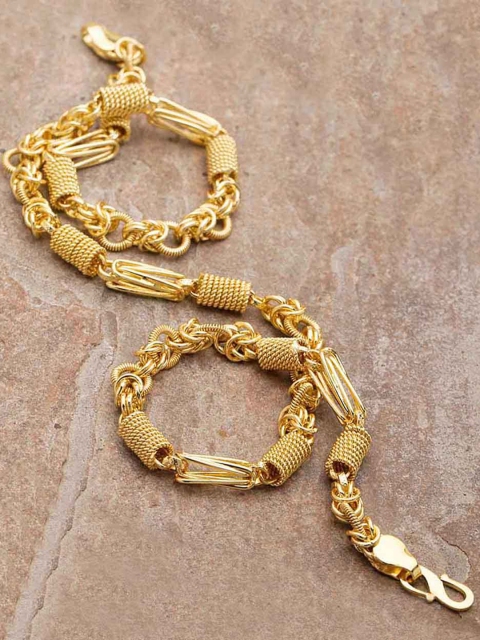 

Dare by Voylla Men Gold-Plated Brass Handcrafted Chain