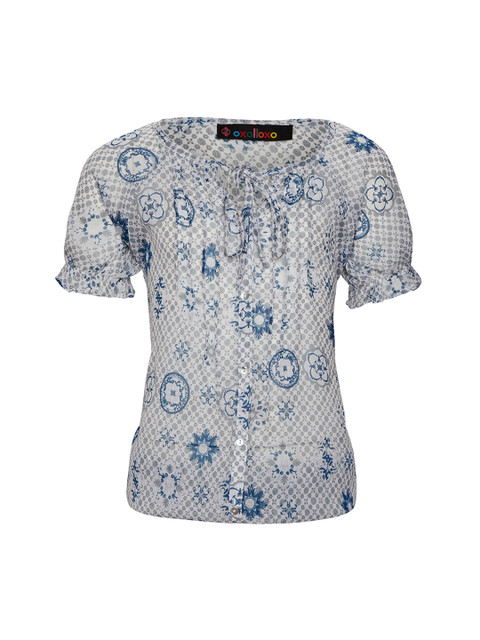 

Oxolloxo Girls Off-White Printed Top