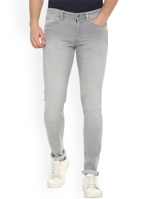 

Allen Solly Men Grey Slim Fit Mid-Rise Clean Look Stretchable Jeans