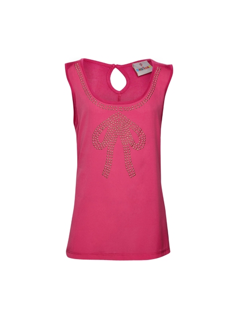 

Oxolloxo Girls Pink Embellished Top