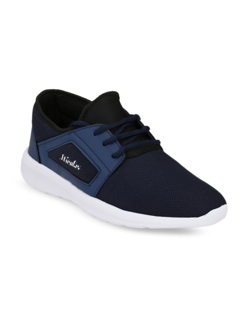 

HIROLAS Men Navy Blue Running Shoes