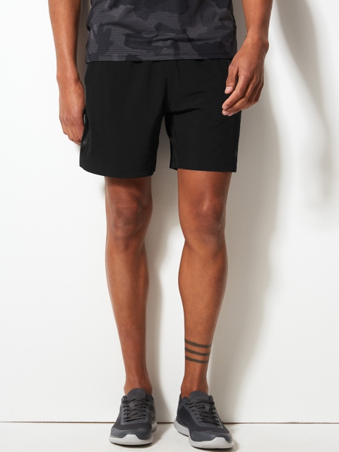 

Marks & Spencer Men Black Solid Regular Fit Sports Shorts