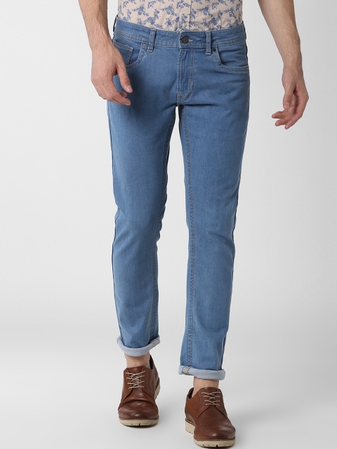 

Peter England Casuals Men Blue Skinny Fit Mid-Rise Clean Look Stretchable Jeans