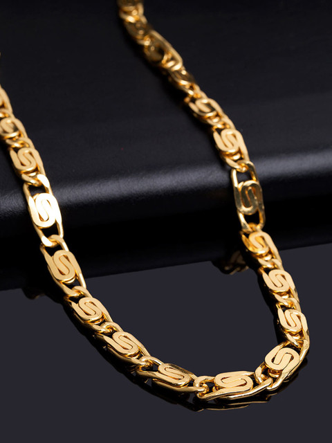 

Dare by Voylla Men Gold-Plated Brass Handcrafted Chain