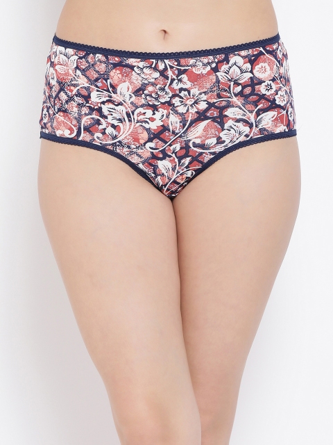 

Clovia Women Navy Blue Printed Hipster Briefs PN2995P08XL