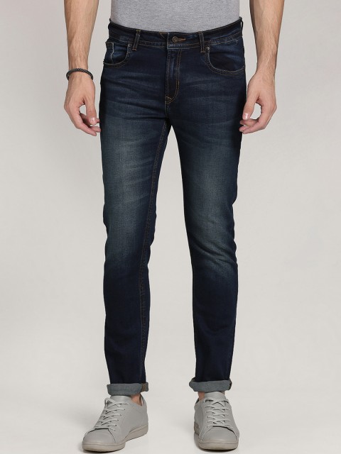

Peter England Casuals Men Navy Blue Slim Fit Mid-Rise Clean Look Stretchable Jeans