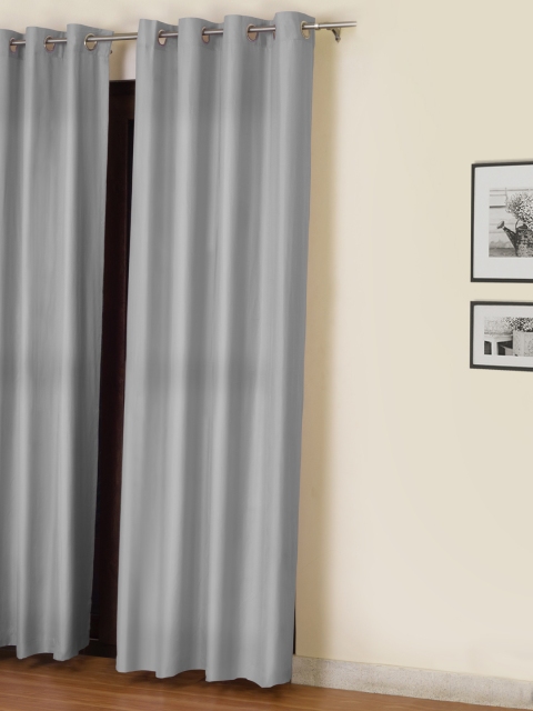 

ROSARA HOME Langdale Microfiber Single Door Curtain, Grey