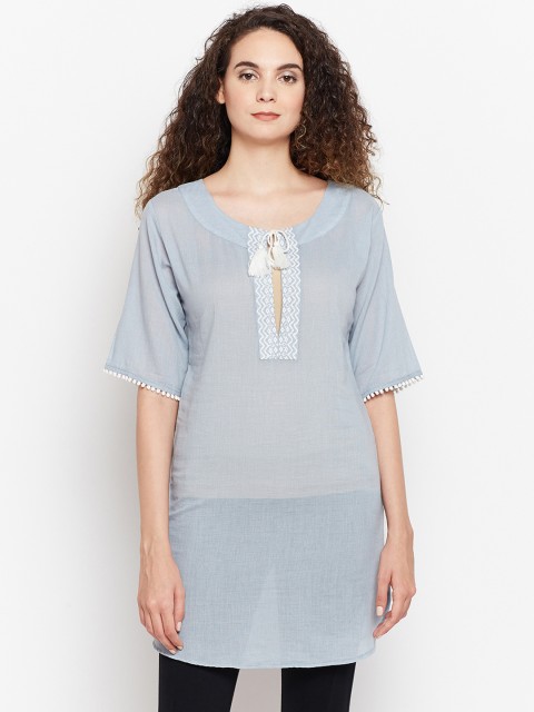 

Oxolloxo Blue Solid Tunic
