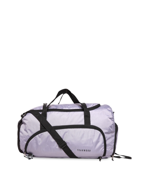 

Teakwood Leathers Men Grey Solid Duffel Bag