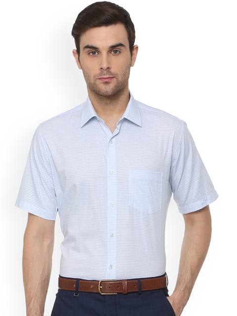

Van Heusen Men Blue Regular Fit Striped Formal Shirt