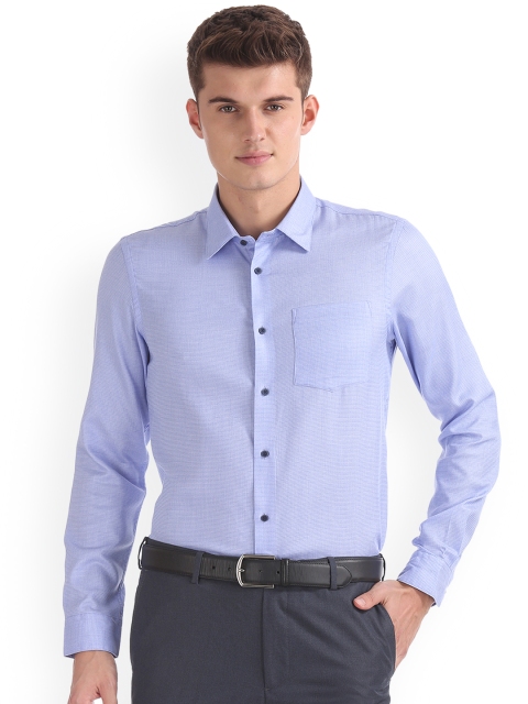 

Arrow New York Men Blue Slim Fit Checked Formal Shirt