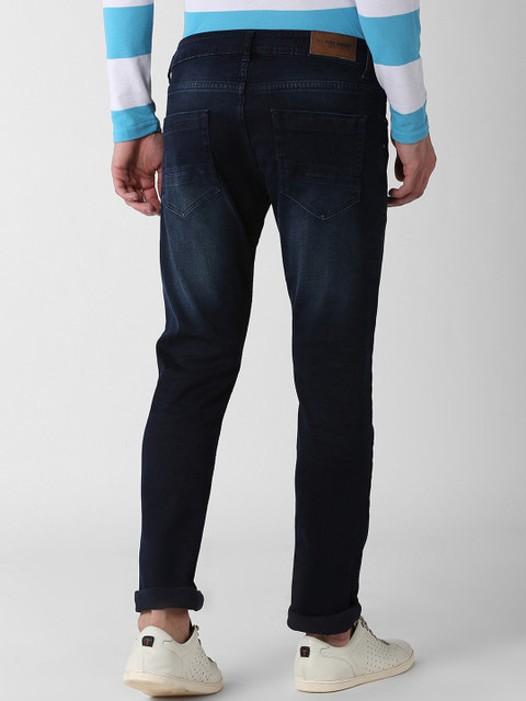 

Peter England Casuals Men Navy Blue Slim Fit Mid-Rise Clean Look Stretchable Jeans