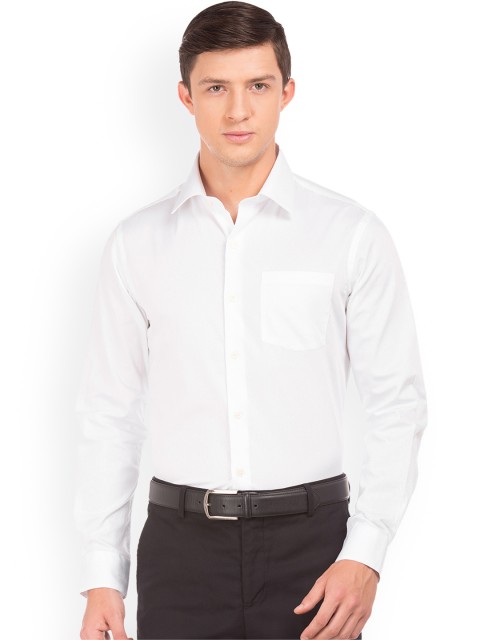 

Arrow Men White Slim Fit Solid Formal Shirt