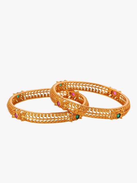 

Peora Set of 2 18 K Gold-Plated Bangles