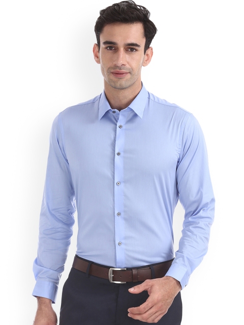 

Arrow New York Men Blue Slim Fit Solid Formal Shirt
