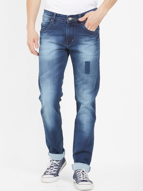 

Road Rockers Men Blue Skinny Fit Low-Rise Clean Look Stretchable Jeans