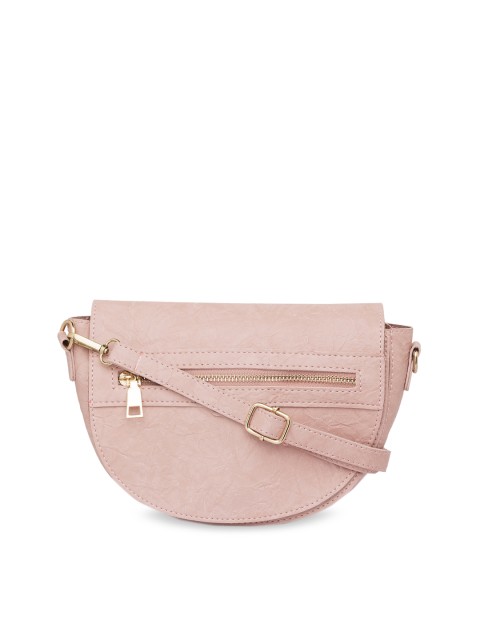 

Satchel Bags Pink Solid Sling Bag