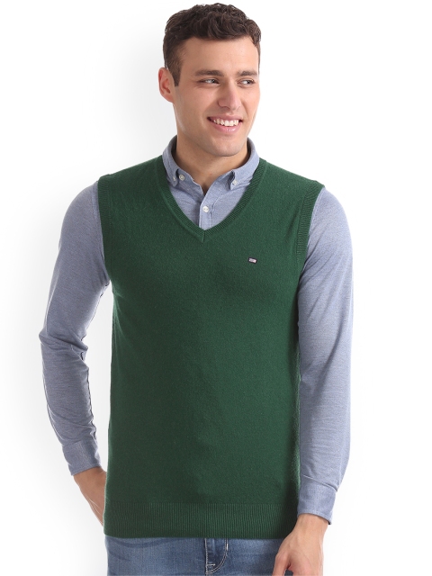 

Arrow Sport Men Green Solid Sweater
