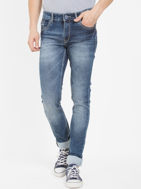 

Road Rockers Men Blue Skinny Fit Low-Rise Clean Look Stretchable Jeans