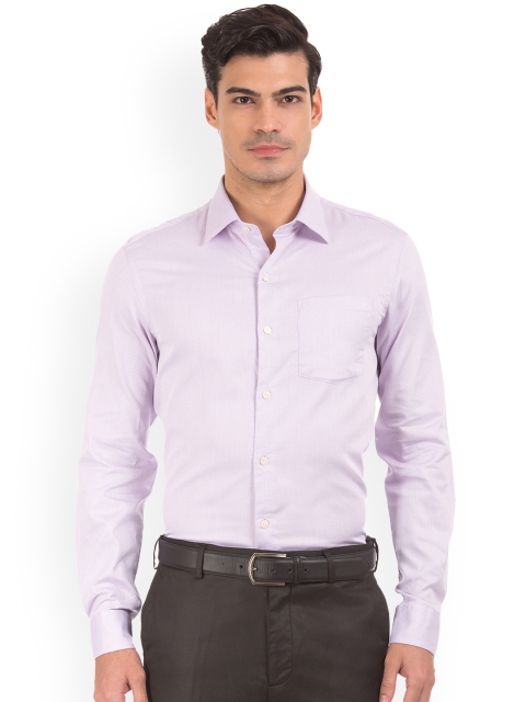 

Arrow Men Lavender Slim Fit Self Design Formal Shirt