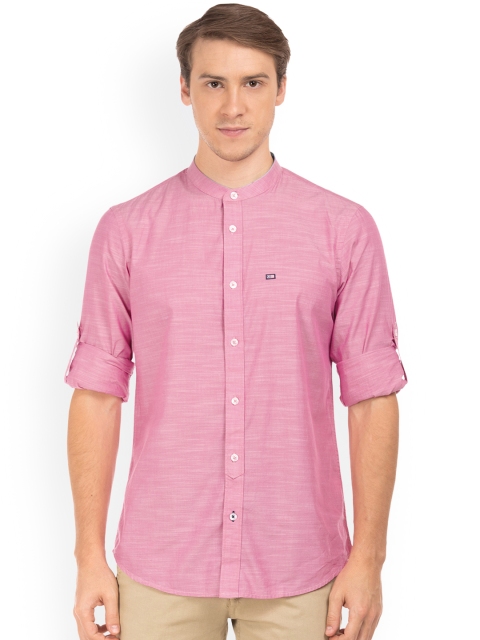 

Arrow Sport Men Pink Slim Fit Self Design Casual Shirt
