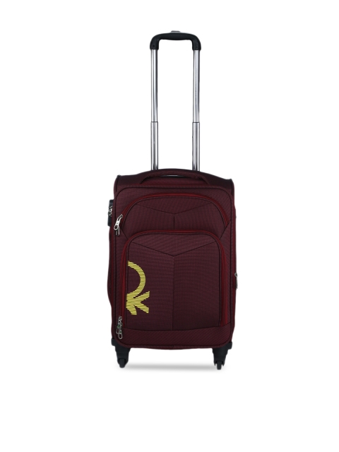 

United Colors of Benetton Maroon Cabin Trolley Bag