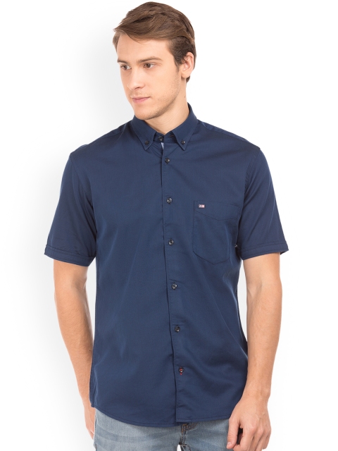 

Arrow Sport Men Navy Blue Regular Fit Solid Casual Shirt